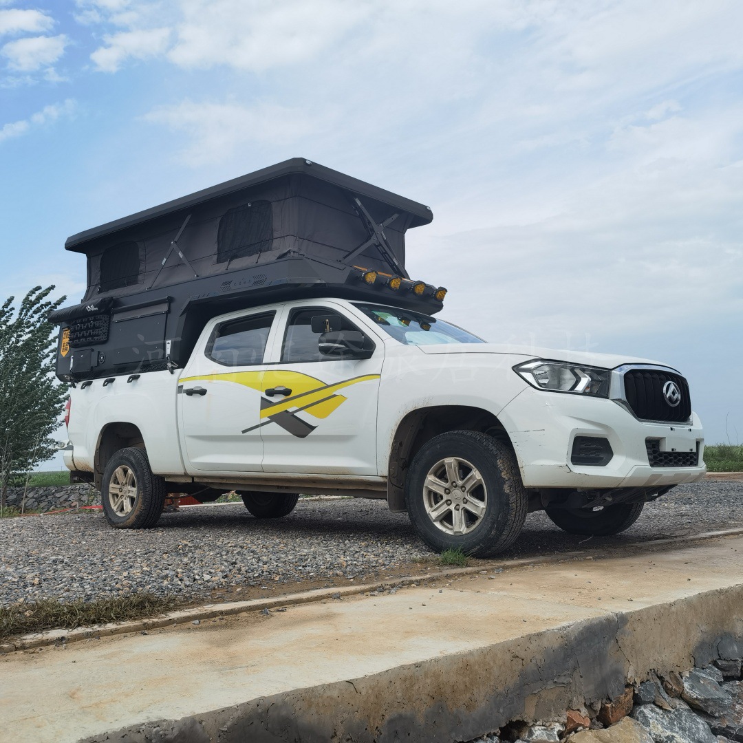 Campeón jorobada pick-up caja de elevación de casa de camioneta todoterreno pick-up caja trasera modificada caja de carga de cubierta alta tesoro actualización tienda de campaña