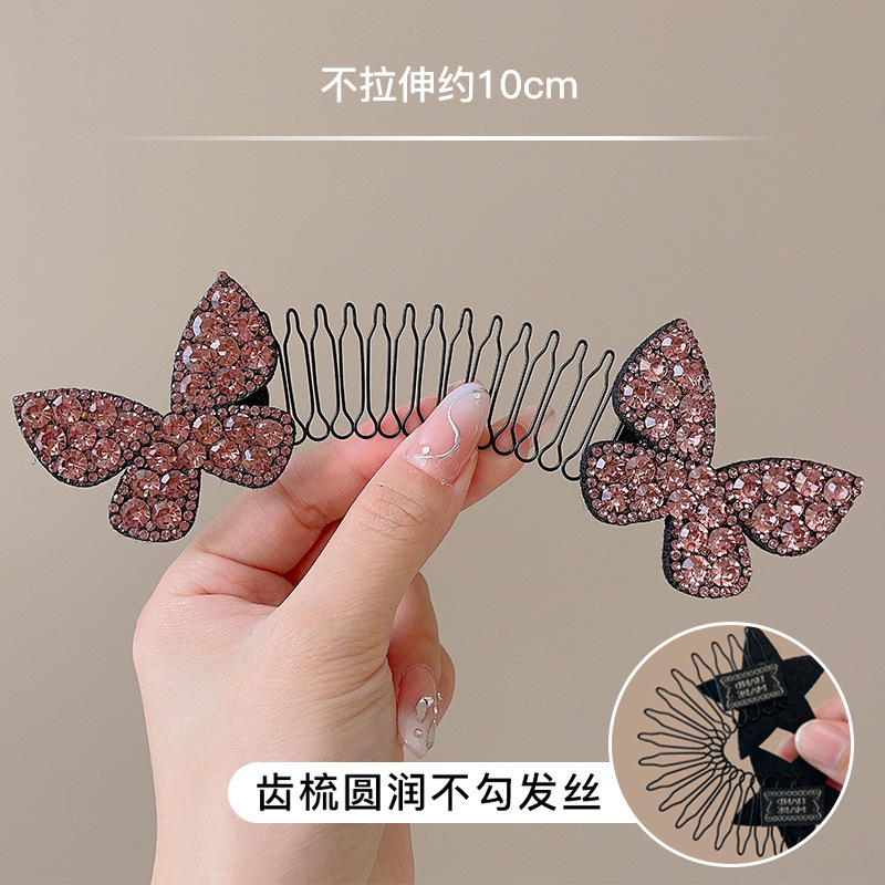 2025 nueva herramienta de peinado peine de camelia para el cabello pinza para el cabello de niños accesorio para el cabello de la parte posterior de la cabeza para mujeres.