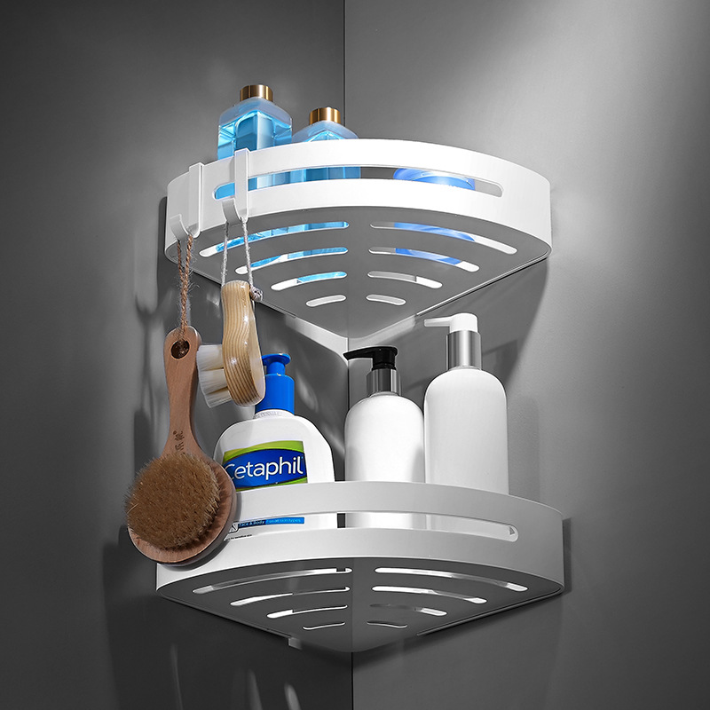 흰색 이중 레이어 삼각형 바구니