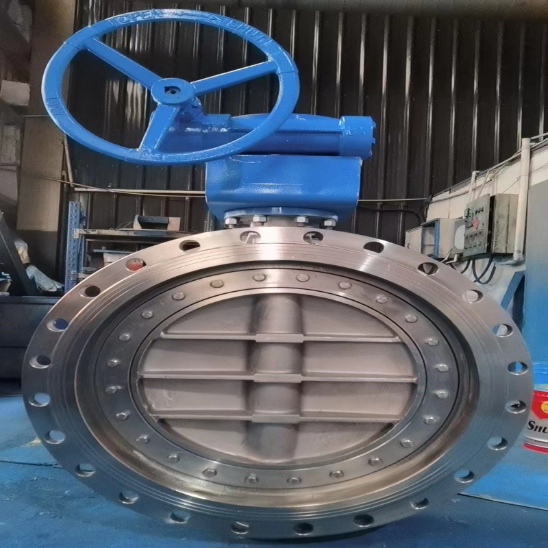 销售供应铸钢蝶阀DS343H-16C DN200法兰硬碰硬双向硬密封蝶阀