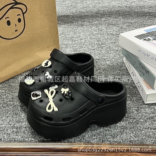Bestselling shoe accessories black and white polka dot bow cat decorations DIY materials wholesale