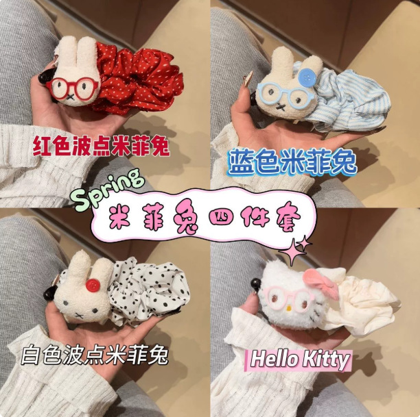 新款波点米菲兔香蕉夹时尚百搭巨显发量大号发夹盘发器发饰头饰女