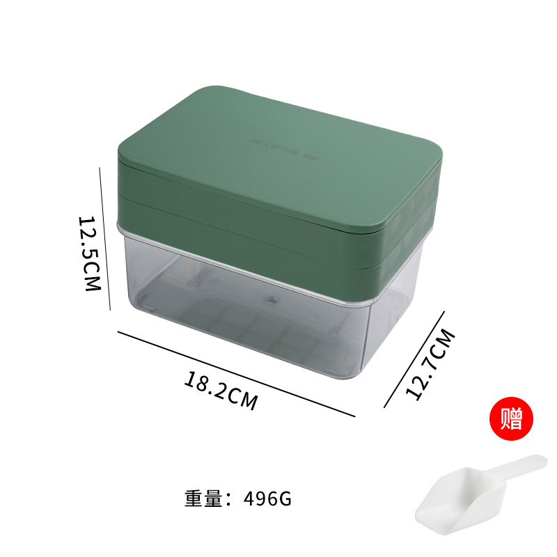 Grille de hielo molde de hielo prensado silicona hockey hielo caja de hielo de plástico refrigerador congelación caja de hielo especial transfronteriza grille de hielo