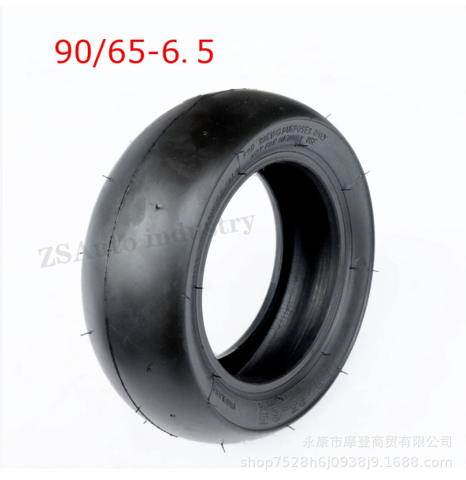 Mini Motorcycle Accessories 49Cc Sports Car Front 90/65-6.5 Rear 110/ 50-6.5inch Bald Tires