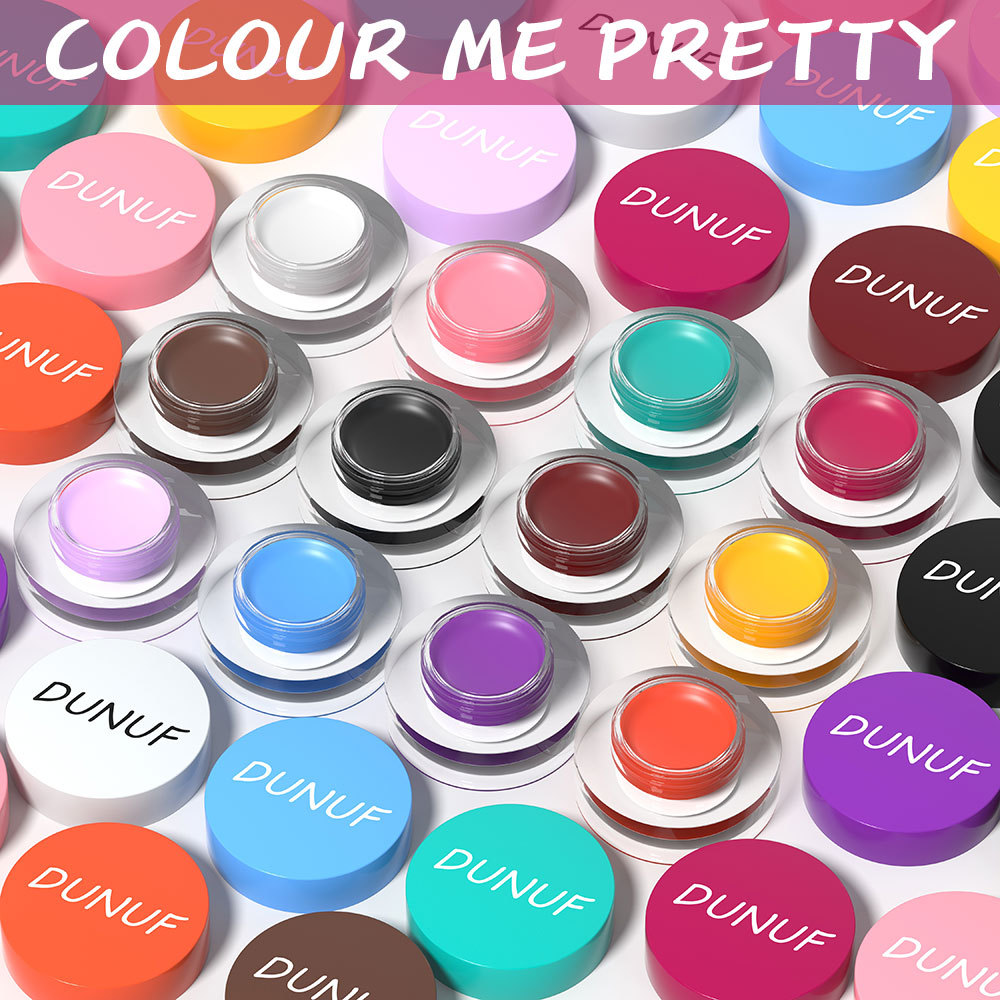 DUNUF 12 Face Color Waterproof Eyeshadow Long-lasting Eyeliner Matte Gloss Eyebrow Dye Universal Note Disclaimer Item Picture