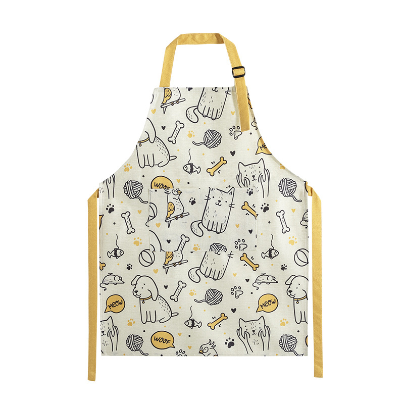 Tigre Año Nuevo en línea celebridad cocina delantal de cocina moda ropa de trabajo a prueba de aceite mono de los hombres de estilo coreano vestido de Liga