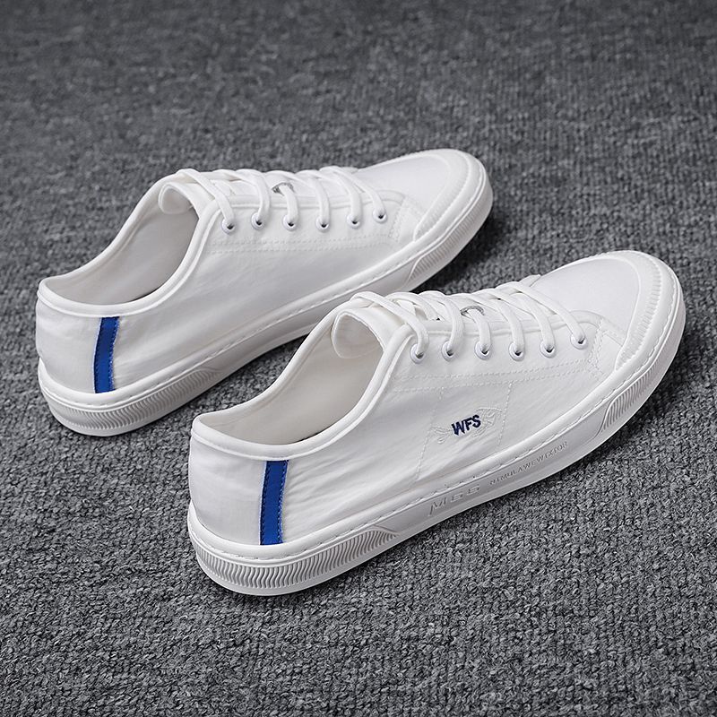 Canvas Shoes Men's 2025 New Summer Ice Silk Work Old Beijing Cloth Shoes Soft Sole Sports and Leisure Small White Sneakers