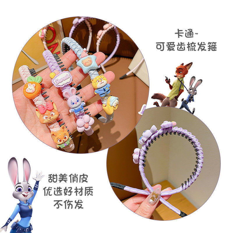 Nuevo color de caramelo para niños doblar el cabello de dibujos animados animales lindos tarjetas de cabello de Corea del Sur Dongdaemun estrellas usan estrellas de pop-up