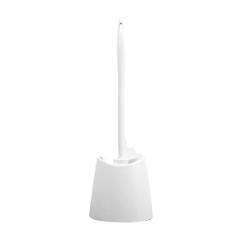Juego de cepillos de inodoro higiénico, cepillo de inodoro de limpieza, cepillo de limpieza con base de plástico para uso doméstico sin callejones sin salida