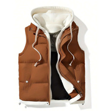 S 28146 Hooded down vest ��ñ���ޱ�ů���׿羳����ͨ����