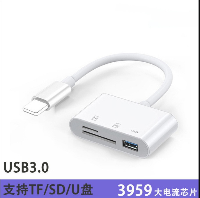 Aplicable a Apple SD/TF lector de tarjetas Huawei tipo-c dos en una cámara OTG tarjeta de memoria convertidor