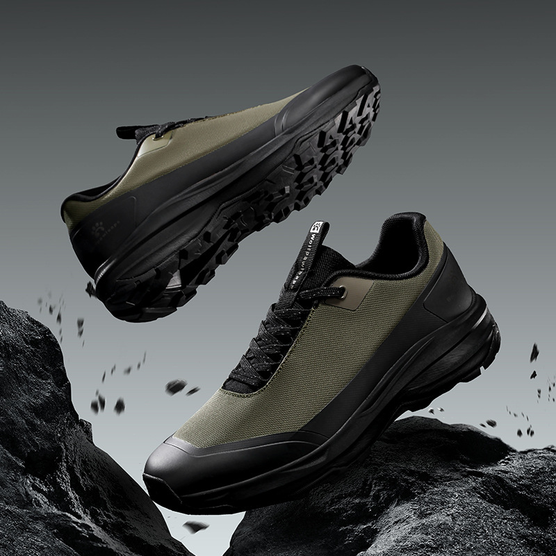 Zapatos de montaña al aire libre de explosión transfronteriza, zapatos de montaña antideslizantes y resistentes al desgaste para hombres, zapatos de montaña de crucero, amortiguación ligera y transpirable