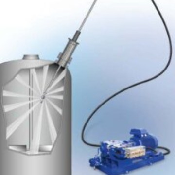 反应釜罐体三维自动清洗机清罐设备高压水工业清洗机