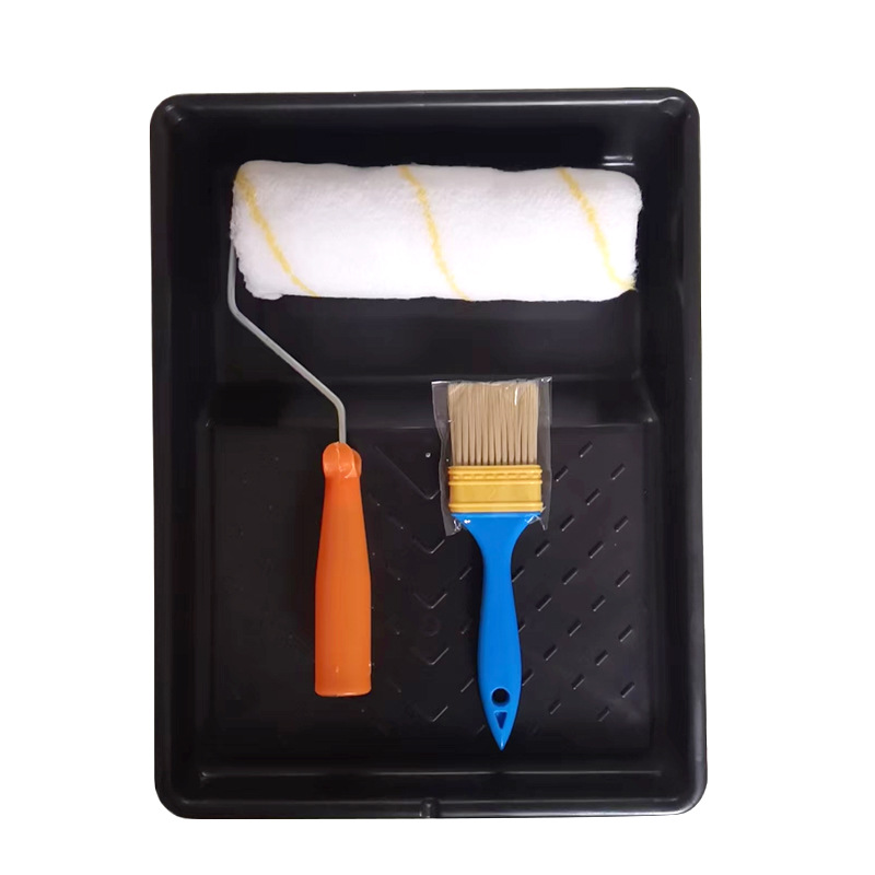 Pintor Herramienta de pintura de pared Cepillo de rodillo Pintura de látex Cepillo de pintura Bandeja de pintura Juego de decoración Combinación al por mayor image 7