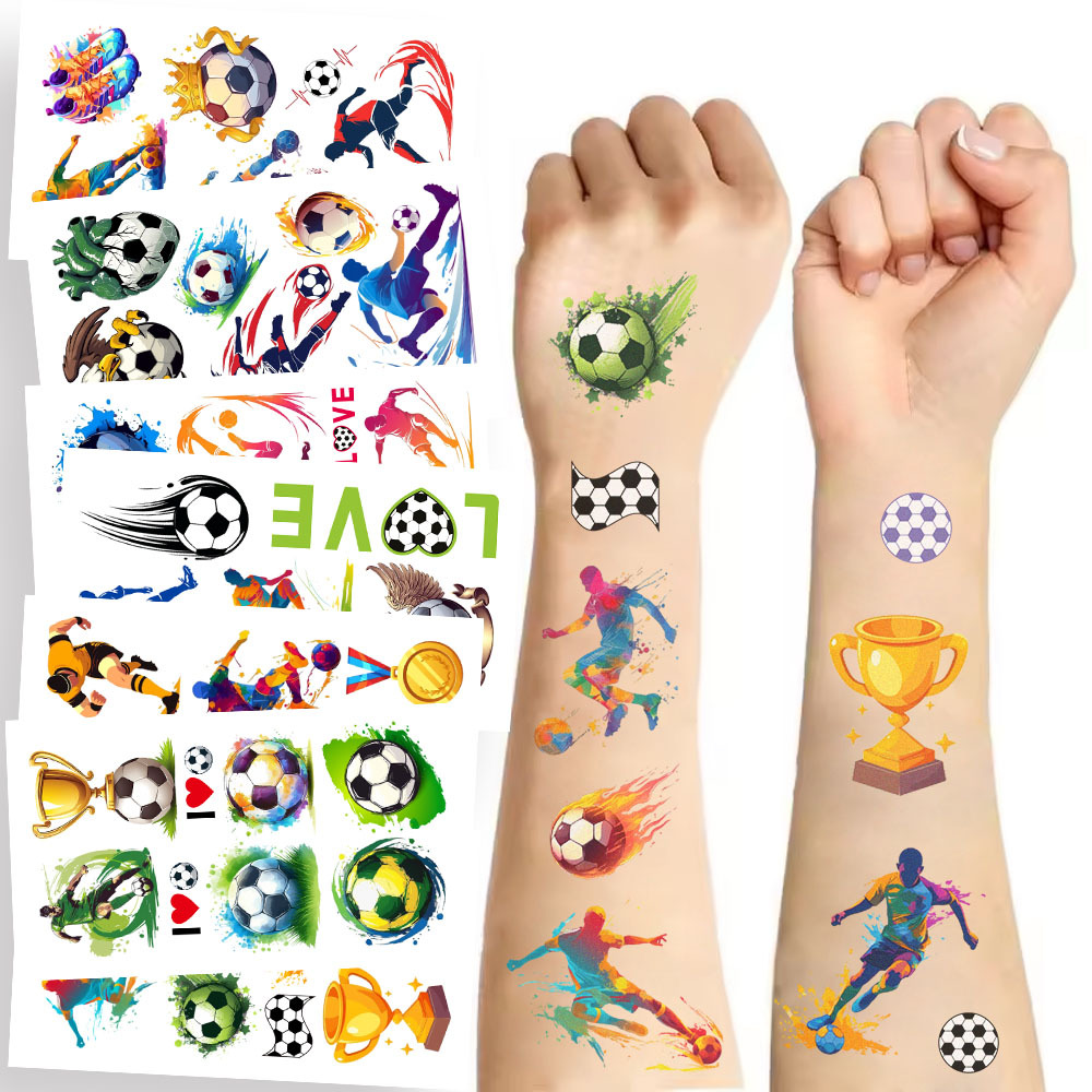 Football Transfer Decal Tattoos & Body Art 10 PCS/Package display picture 10