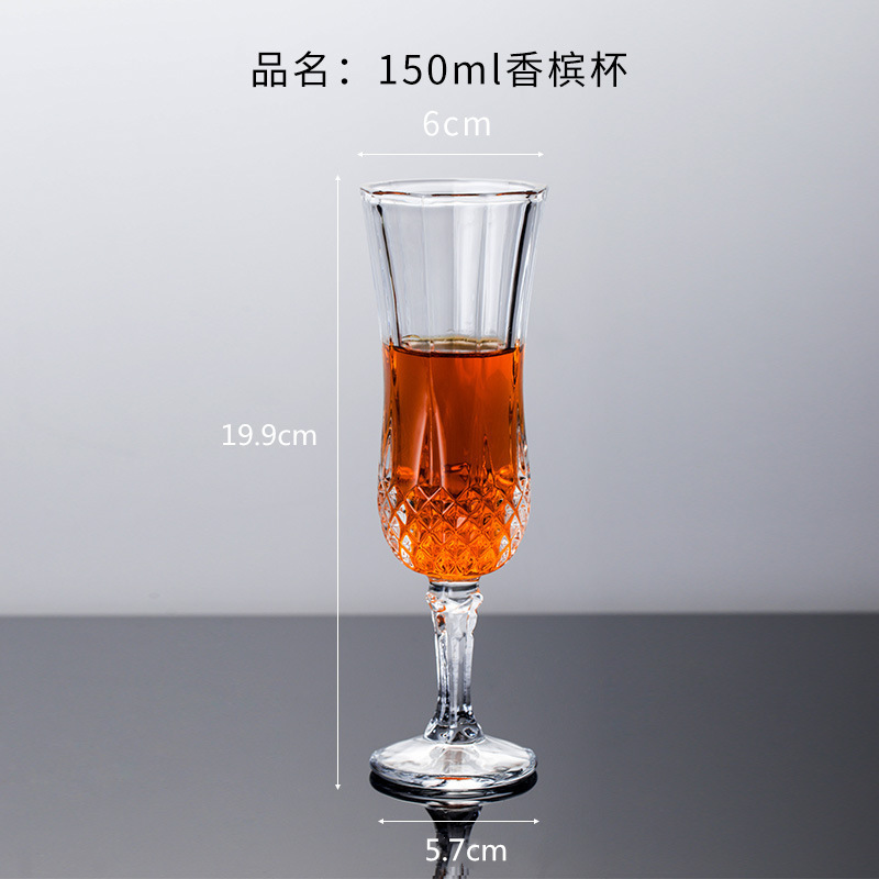 Jinbaijia estilo simple vino tinto copa de verano vino champán Copa whisky cóctel de vidrio