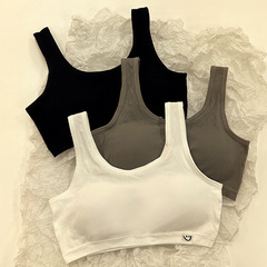 無痕內衣少女吊帶裹胸抹胸無鋼圈小胸聚攏防滑文胸收副乳防下垂薄