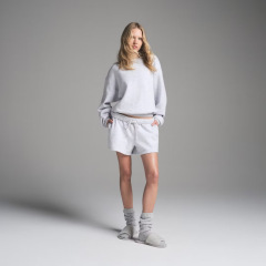 25 新バージョン SKIMS COTTON FLEECE SHORT フリース レースアップ スポーツ レジャー スーツ