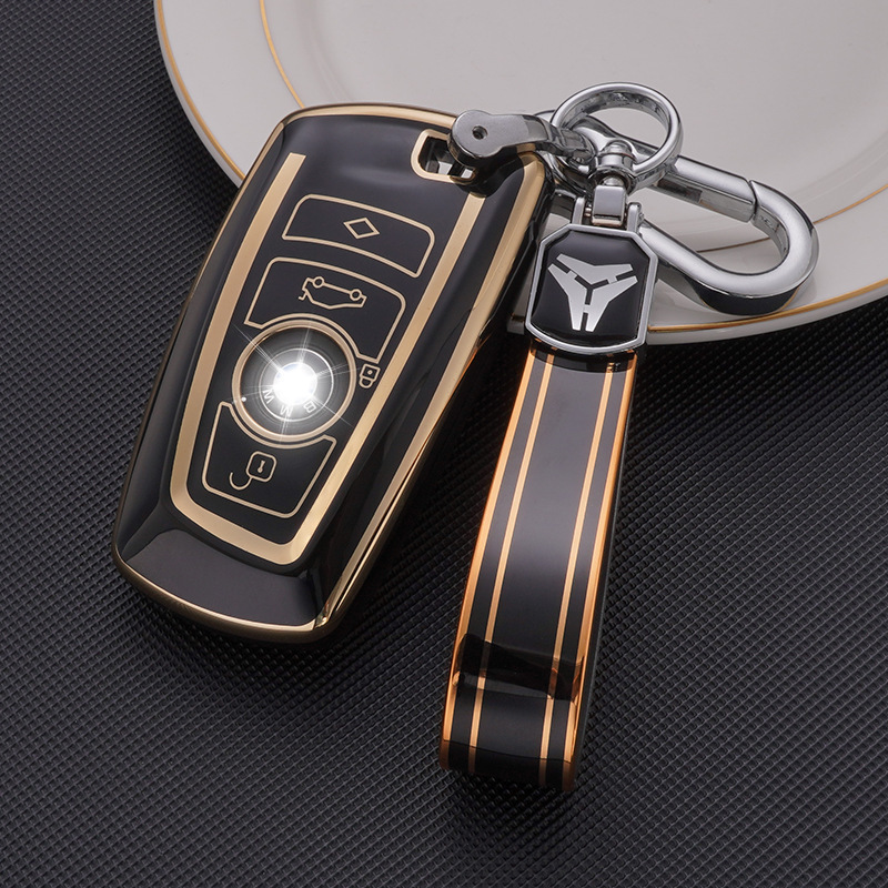 Suitable for Bmw Key Cover 5 Series 35 525Li 3 Series 320Li/118I Keychain X Series Car Key Case Suitable for Bmw Key Cover 5 Series 35 525Li 3 Series 320Li/118I Keychain X Series Car Key Case