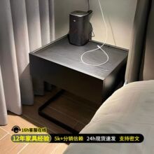意式极简悬浮床头柜家用卧室小型收纳柜子2025爆款床边柜置物架子