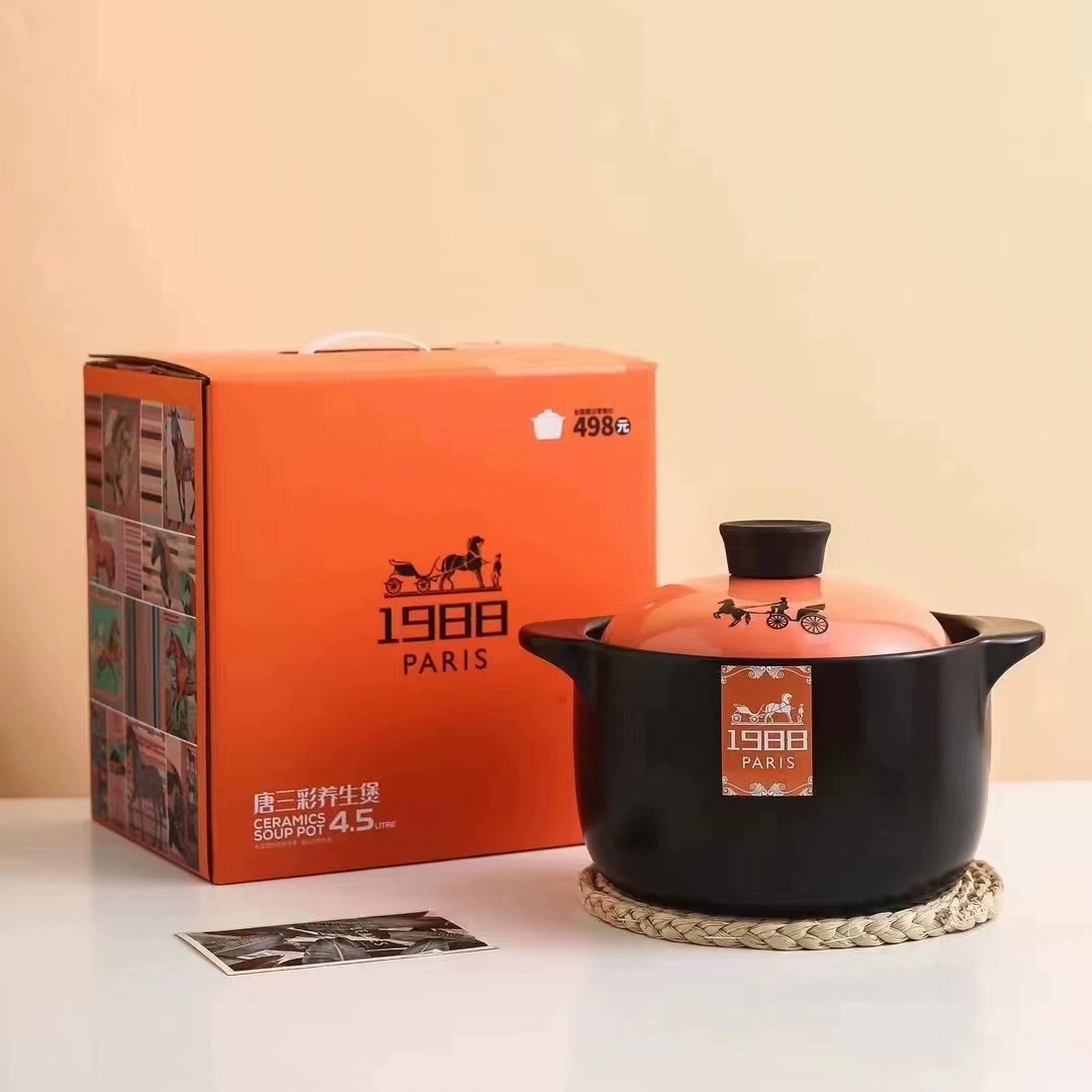 Tang Sancai оздоровительный керамический горшок высокотемпературный газовый суп кастрюля