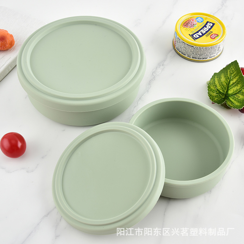 上班族硅胶饭盒微波炉加热分隔保鲜盒汤碗上班带饭餐盒水果便当盒