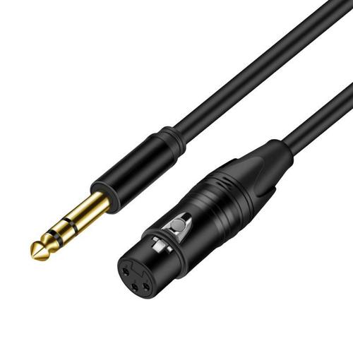EDELINK audio cable 6.5 to XLR male and female extension cable recording microphone guitar mixer silver-plated connecting cable