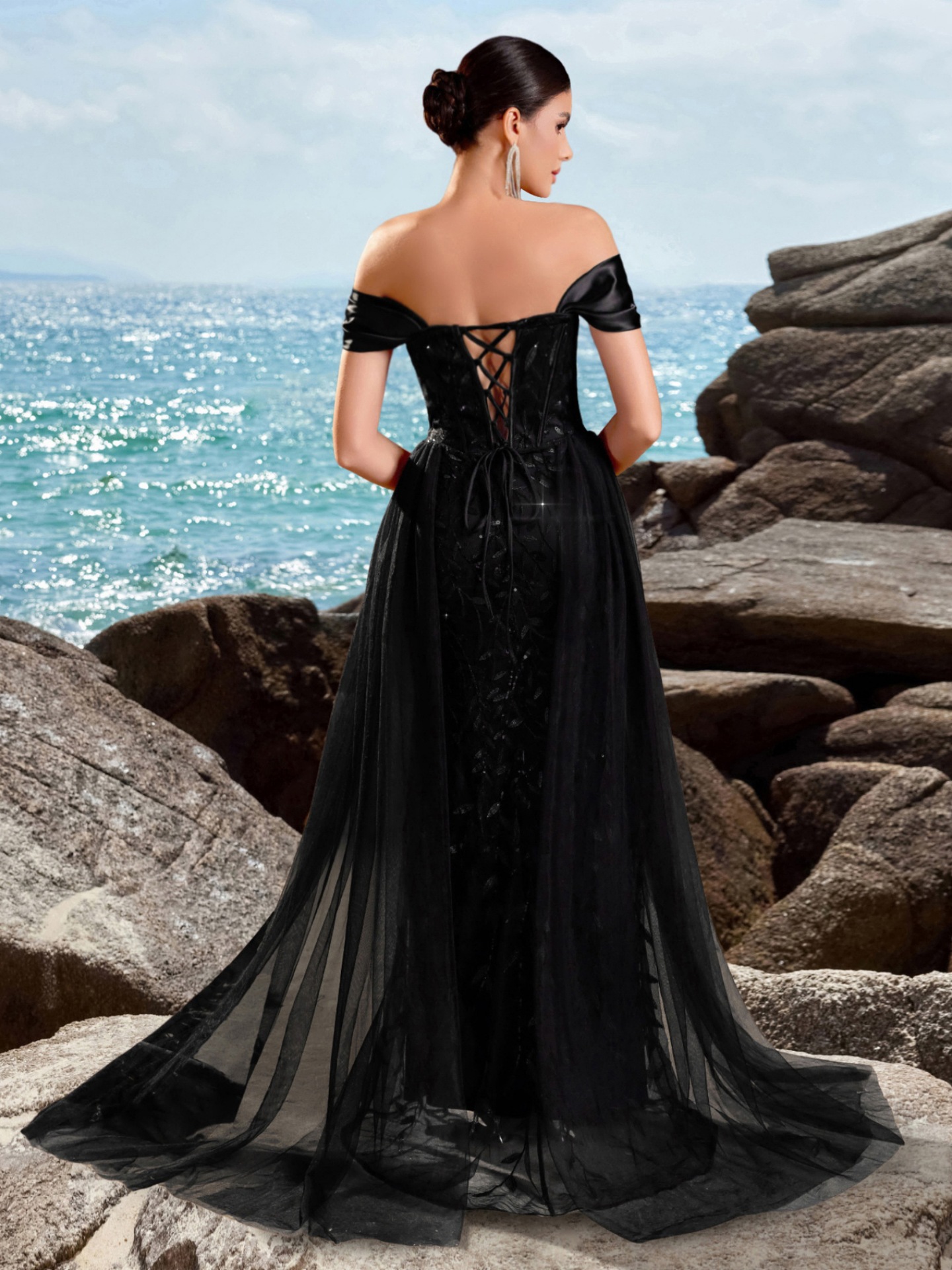 Vestido de noche de fiesta de top de tubo de Amazon transfronterizo europeo y americano