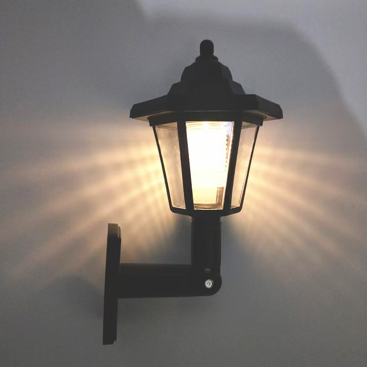 Comercio electrónico transfronterizo lámpara de pared hexagonal solar al aire libre impermeable patio Villa hexagonal corte iluminación lámpara de pared image 18