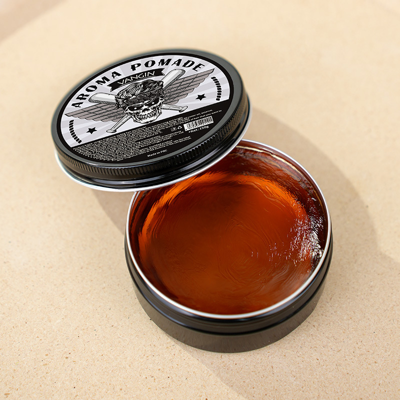 Manufacturer's foreign trade scented hair wax, cologne scented black color box styling mud, long-lasting styling, moisturizing and natural hair