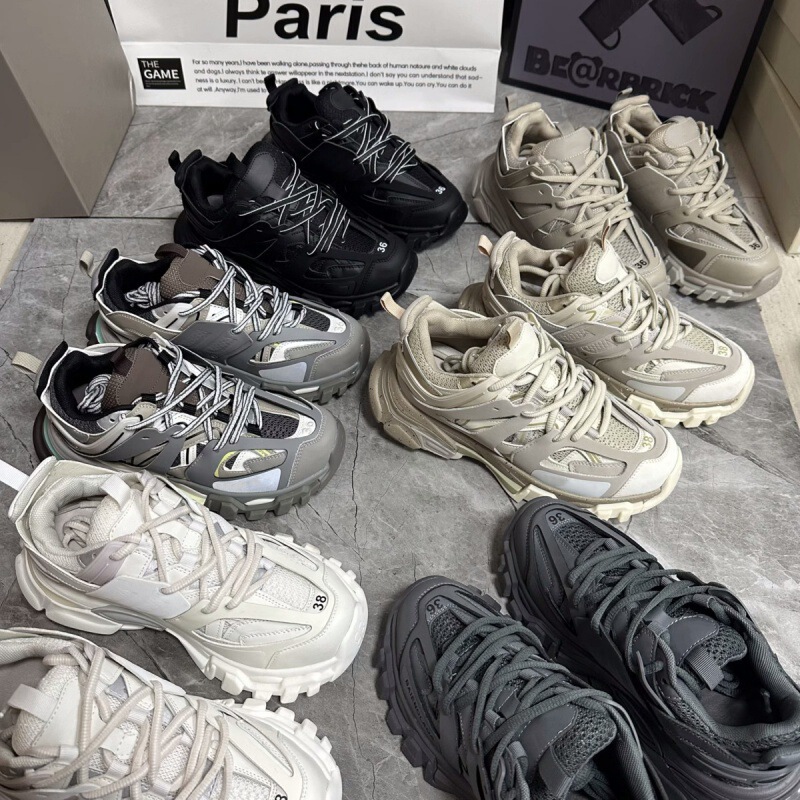 Paris 3.0 Thick-Soled Dad Shoes Track Family Third Generation Triple Outdoor Versatile Height-Increasing Shoes for Men and Women Sports Shoes