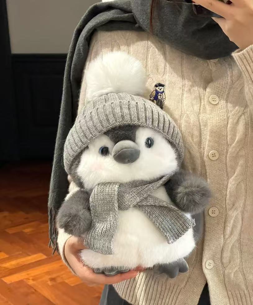 Harbin pingüino juguetes de peluche invierno muñecas muñecas muñecas de nieve muñecas de navidad muñecas de nieve pingüino de nieve