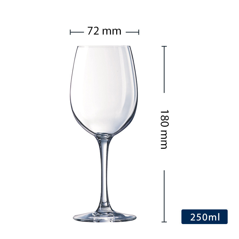 Precio de fábrica al por mayor arco y flecha Gao Nuo copa de vino de vidrio templado de lujo ligero copa de vino gruesa a prueba de caídas copa de vino comercial