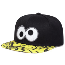 跨境欧美新款大眼呆萌平沿嘻哈帽卡通休闲街舞帽子韩版学生棒球帽