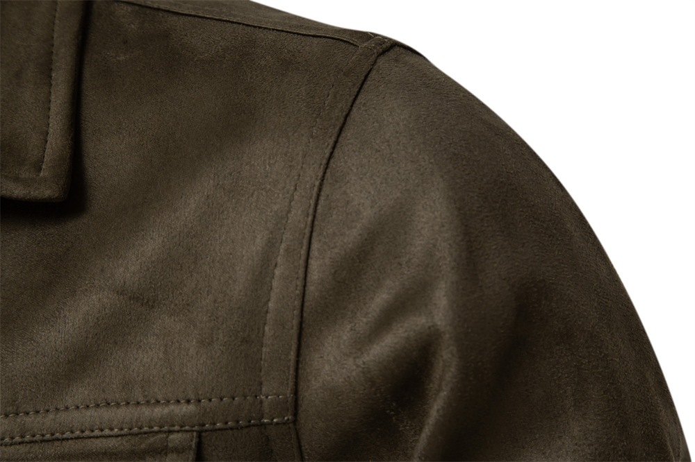 Giacca a collo alto europea nuova autunno 2024, cappotto casual alla moda, sottile, di qualità, da uomo_voghion.com