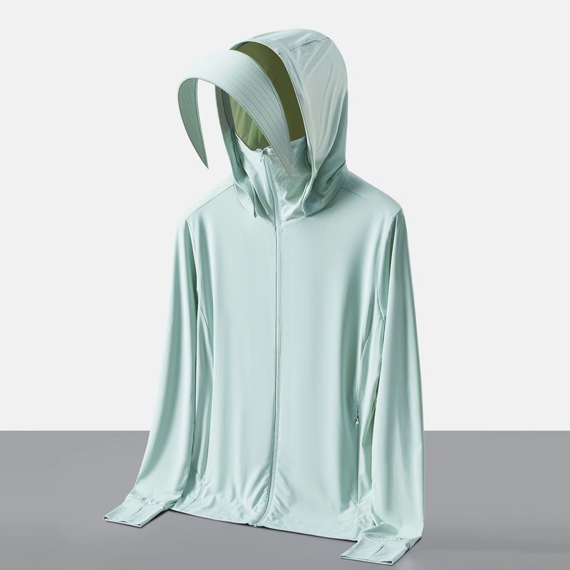 冰丝防晒衣女夏季户外轻薄款防紫外线防晒服男士钓鱼服皮肤衣外套|undefined