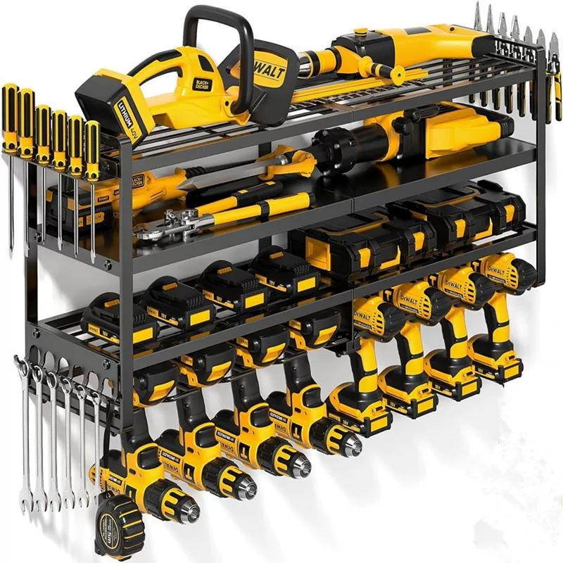 Universal electric drill, electric flashlight, storage system, screwdriver