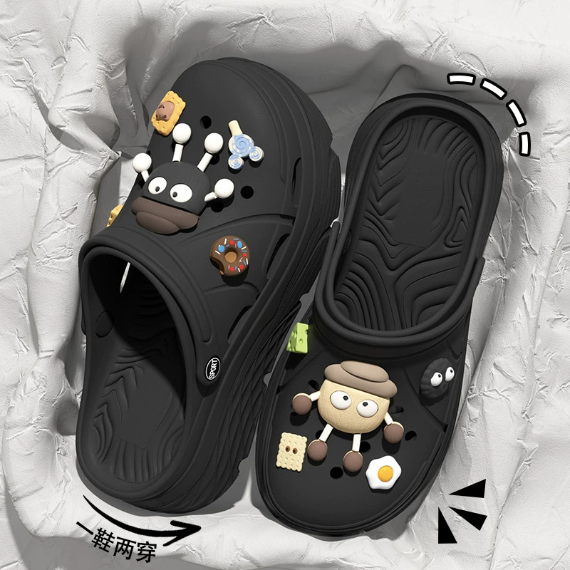 New Balance 2025 новые пузырчатые обувь женская обувь Crocs солнечные ботины дышащие толстая подошва усиленная подошва