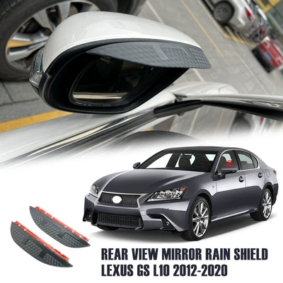 Suitable for Lexus GS, Rain shield - standard-packaging-lexus-gs-mk4-l10-2012-2022-rearview-mirror-rain-eyebrow-carbon-fiber-pattern