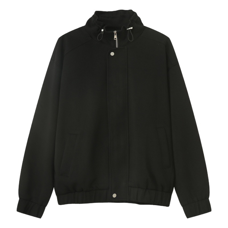 Mtlclothes ropa de los hombres | 2023 otoño nueva suelta deportes stand collar pantalones simple traje casual