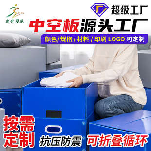 Foreign Trade Clothing Logistics Transportation Box Waterproof, Moisture-Proof and Dust-Proof Clothing Turnover Box Pp Hollow Board Clothing Plastic Box