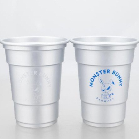 Vaso de aluminio que cambia de color para uso doméstico, vaso creativo para bebidas frías, jugos y agua para acampar al aire libre, vaso de cerveza portátil personalizado al por mayor.