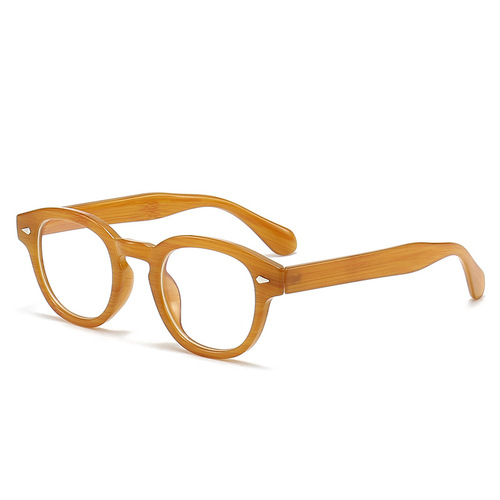 Subtle Eason Chan Style Ultra-Light Eyeglass Frames, Literary Retro Street Style, Japanese Round Frames, Suitable for Myopia with Anti-Blue Light