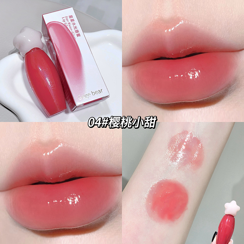 Nuevo producto Gege Bear Star Water Lip Honey Humectant no es fácil de tocar tazas de estudiantes de fiesta pura quiere lápiz labial coreano