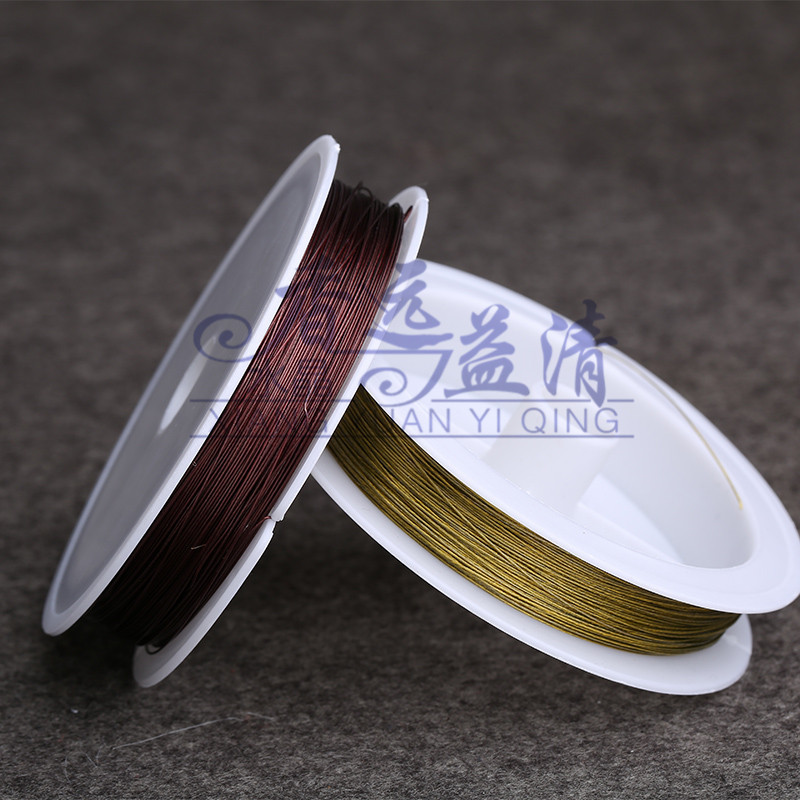 DIY手工饰品材料 串珠铜丝线 手工线穿手链佛珠钢丝线引线 定型线