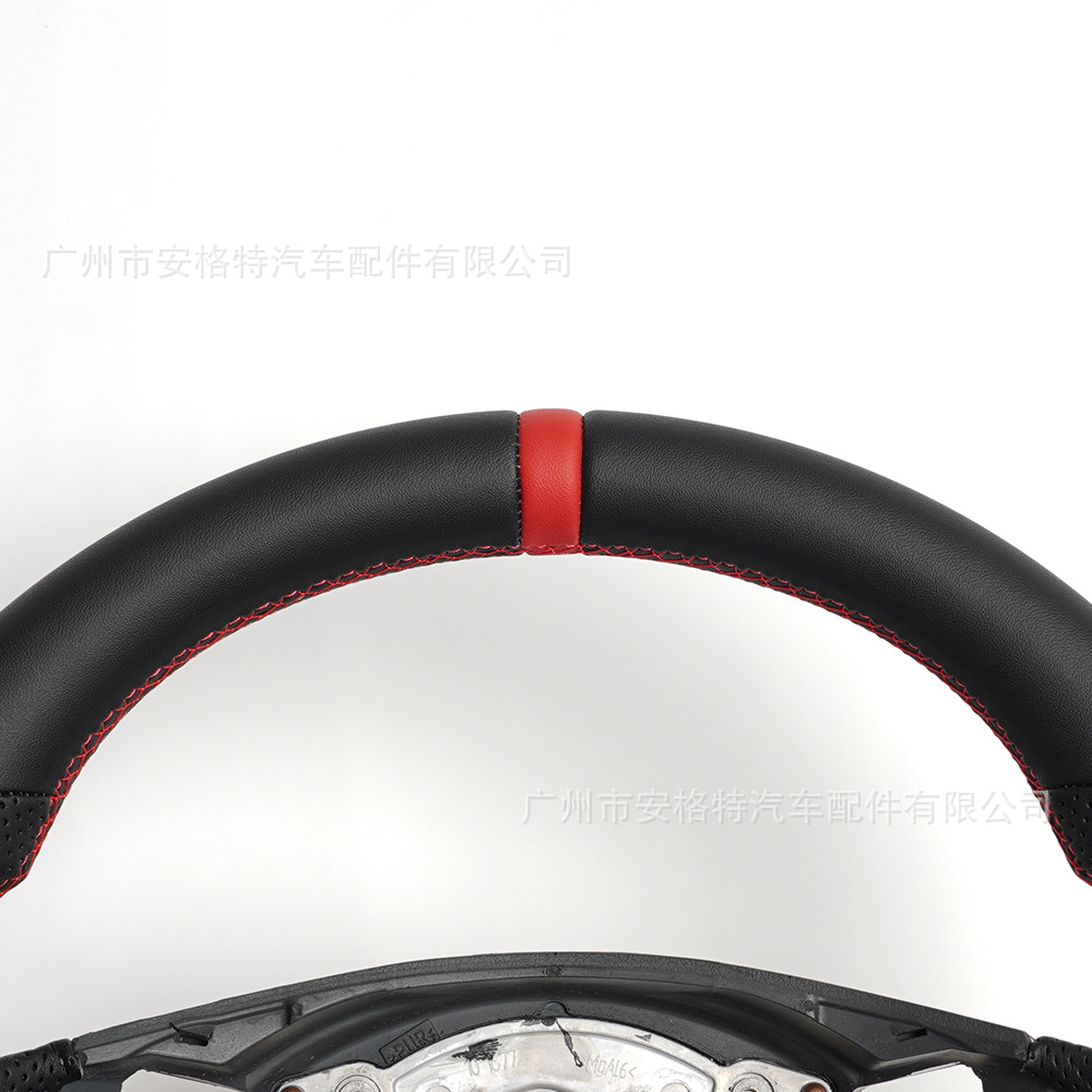 Cross-Border Hot Sale Suitable for 2006-2011 Bmw Bmw E90 E92 Racing Full Leather Steering Wheel Modification and Customization