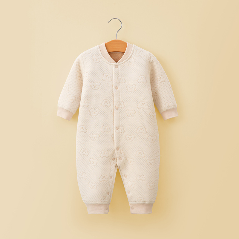 Ropa de otoño e invierno para niños y niñas ropa de bebé recién nacido mono acolchado mameluco de algodón de aire cálido ropa de algodón