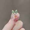 Rabbit, Japanese brooch, protective underware, cute crystal, clothing, accessory, new collection