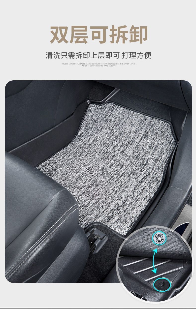 Suitable for RongFang RAV4 foot pads to surround 20-24 Toyota RV4 modified special accessories TPE car foot pads
