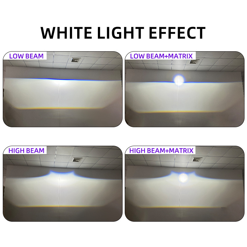 3. pulgadas tres láser directo LED doble luz lente de lámpara de niebla de automóvil adaptación de soporte universal a prueba de agua cerca y lejos